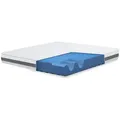 The White Stone Matratze 100x160 cm mit Antibakterieller Schaum | Höhe 20 cm | 3D Air Hypoallergener Bezug | Orthopädische 7‐Zonen Thermosensib... - Weiß