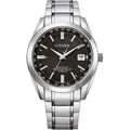 Citizen CB0260-81E Herren-Armbanduhr, Titan-Gehäuse, Metall-Armband, Solarbetrieb - Silber/Blau