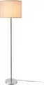 Stehleuchte 'Tamworth' Silber mit Lampenschirm Weiß 161 cm