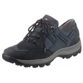 Schnürschuh WALDLÄUFER "HOLLY", Damen, Gr. 8,5 (42,5), blau (nachtblau), Nubukleder, Textil, sportlich, Schuhe, Bequemschuh, Halbschuh, Outdoorschuh in Trekking-Optik, H-Weite, Topseller