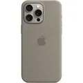 iPhone 15 Pro Max Silicone Case with MagSafe - Clay - Grau