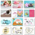 Domelo Geburtstagskarten 24er Set mit Umschlag, Happy Birthday Postkarten, Kraftpapier Karten zum Geburtstag, Geburtstagskarte für Mann/Frau/Kinder, Postkarte als Grußkarten (Set 3)