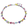 Swarovski Gema Halskette, Rhodinierte Damenhalskette mit Strahlenden Kristallen