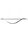 Hängelampe LED Eisen Schwarz 143 cm geschwungene Form Bodri
