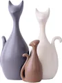 Schöne Katzen Familie Keramik Skulpturen, Moderne Kunst und kreative Dekorati...
