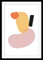 queence Bild Sebastian, Abstrakt, Figuren, Gemälde, Kunst, Modern, HD Premium Poster-Druck inkl. Holzrahmen