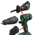 PARKSIDE 4in1 Akku-Kombigerät PKGA 20-Li C2 20V mit Akku (2Ah) , Koffer ,Zubehör