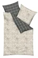 JACK by Kaeppel Linon Renforcé Bettwäsche 155x220cm Forest Landscape Waldtiere Kariert Natur Taupe Anthrazit Braun