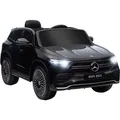 Homcom - Kinder Elektroauto 12v Mercedes-benz Eqa Elektrofahrzeuge Mit Fernbedienung, Kinderauto Mit Mp3-player, Scheinwerfer, Tragebarer Batterie, 3-8 Km/h, Für 3-8 Jahre Kinder, Schwarz