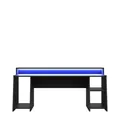 TEZAUR 5B großer Gaming Tisch Computertisch mit LED und Zubehör