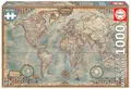 Educa - Puzzle 1000 Teile für Erwachsene | Weltkarte 1000 Teile Miniatur Puzzle für Erwachsene und Kinder ab 14 Jahren, Map, Atlas (16764)
