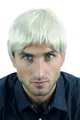 Perücke Herrenperücke Männer kurz Hellblond Blond fransiger Schnitt WL-3037-88