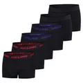 JACK & JONES Herren Boxershorts 6er Pack Basic Trunks Boxer Stretch Unterhosen Unterwäsche Retroshorts Set Baumwolle Schwarz Rot Grün Blau Grau XXL, Größe:XXL, Farbe:Pack 4