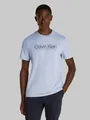 T-Shirt "CP-DOUBLE LOGO T-SHIRT", mit großem Logoschriftzug, Gr. XXXL, Zen Blue