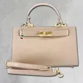 Florence Umhängetasche Damen Handtasche Echtleder beige OTF812C
