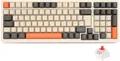 Mechanische Tastatur Kabellos Gaming Retro Bluetooth Tri-Modi 75% Beige-Grau