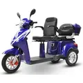 ECO ENGEL 503 Blau, 25 km/h Dreirad Roller mit 30 Ah Lithium Akku Herausnehmbar