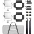 Godox Litemons LP600Bi Bi color LED Light Panel 2 light kit (Studioleuchte, Videoleuchte) (D280371)