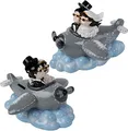itsisa Spardose Flugzeug mit Brautpaar Just Married - Spardose für Hochzeit, Flitterwoche, Sparschwein, Urlaubsspardose