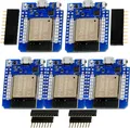 AZ-Delivery Mikrocontroller ESP32 D1 Mini NodeMCU WiFi Modul + Bluetooth Internet Entwicklungsboard kompatibel mit Arduino, 5x Set