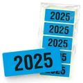itenga 50x Jahresetiketten 2023 BLAU rechteckig 60x250cm aus selbstklebend