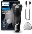 Philips Shaver Series 3000X – Elektrischer Rasierer für Herren in Schwarz, Nass