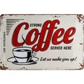 Nostalgic-Art - Retro Blechschild 20x30cm Küche USA Diner - Strong Coffee