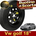 Notrad 18" Für VW Volkswagen Golf 5X112 Stahl Schwarz 5-Loch Ersatzrad 2025