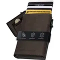 Gentlemen's® Cardholder - Kreditkartenetui mit Münzfach & RFID-Schutz - Geldbeutel für Herren - kleines Portemonnaie - Smart Wallet Karten & Mü... - Dunkelbraun