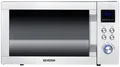 Severin MW 7777 Mikrowelle Edelstahl, Schwarz (matt) 900W Grillfunktion