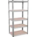 TroniTechnik® Schwerlastregal, Kellerregal, Lagerregal, 40 x 90 x 180 cm, Regal mit Stahlgestell, bis 875 kg, 5 Ablagen