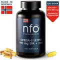 NFO Omega 3 ULTIMA [120 Kapseln] Fischöl mit EPA, DHA, Vitamin E in Triglycerid