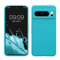 kwmobile Handyhülle für Google Pixel 8 Pro Hülle, für Pixel 8 Pro Case - Hülle Silikon - kabelloses Laden - Cool Glacier