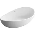 Bernstein Freistehende Badewanne WAVE Acryl Weiß Glänzend 180x110x62 cm