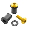 Gratis Versand V PARTS Schraubensatz Kuppel M5x16mm Gold 8 Stück NEU