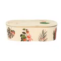 Chic Mic bioloco plant Lunchbox oval colorful leaves  Brotdose Brotbox