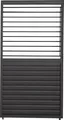 MIRADOR 111 Schwenkbare Lamellenwand 1,23 m Aluminium Anthrazit für Deluxe Pergola