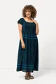 Ulla Popken Maxikleid Maxikleid Ethnomuster Carree-Ausschnitt Halbarm