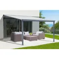 FLORAWORLD Terrassenüberdachung, Breite: 312 cm, Dach: Polycarbonat (PC), anthrazit - grau