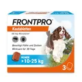 FRONTPRO Hund L - Kautablette gegen Zecken & Flöhe (Hunde 10 bis 25 kg) - 3X Kautabletten für 3 Monate Zecken- und Flohschutz