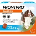 FRONTPRO 68 mg Kautabletten für Hunde 10-25 kg M, 3 Kautabletten, PZN 18654297