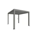 BIOHORT Pergola "Gr. 3x3,5", BxHxT: 312 x 255 x 367,5 cm, silber-metallic - grau