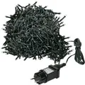 ECD Germany LED Cluster Lichterkette Extra Warmweiß 1200LED 24m 8 Programm IP44