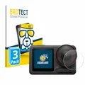 BROTECT Schutzglas für DJI Osmo Action 5 Pro (Linse) (3 Stück) Schutzfolie Panzer Folie Glas [Extrem Kratzfest 9H, Anti-Fingerprint, Ultra-Transparent]