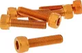 Vicma Schraubensatz 6 Stück Innensechskant Alu orange - M5x20