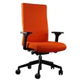 TREND OFFICE to-Strike Comfort pro sk 9248, Testsieger Stiftung Warentest, ergonomischer Bürostuhl mit 4D-Armlehnen, höhenverstellbare Rückenlehne, by Dauphin (orange/orangefarben)