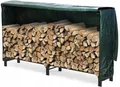 Holzständer aus Metall mit Regenschutzfolie, 200 x 116 x 36 cm 