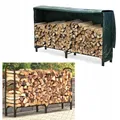 HOLZLAGERREGAL METALL MIT REGENSCHUTZ 200x116x36 CM
