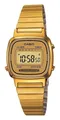 Casio Klassisches Damen-Digitalzifferblatt / Goldfarbenes LA670WEGA-9EF Uhr