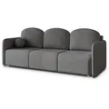 BETTSOFA SUVI III NV Grau Geflochtener Stoff mit Schlaffunktion